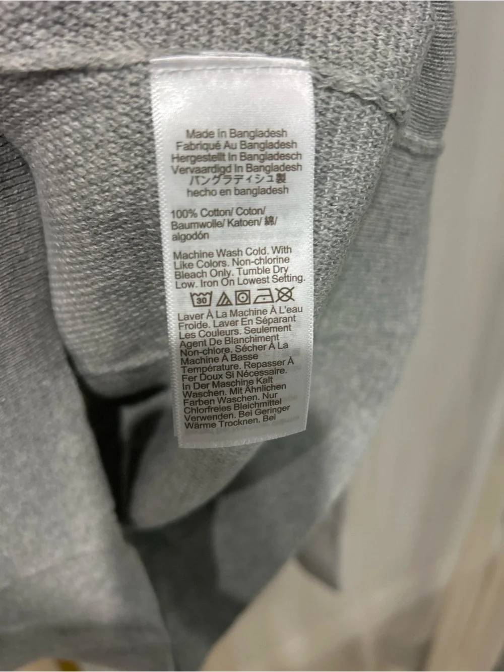 J.Crew 100% Cotton Textured Crewneck Sweater Gray NWT Size M